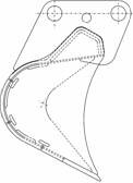 Fixed Ditch Digging Bucket without Teeth